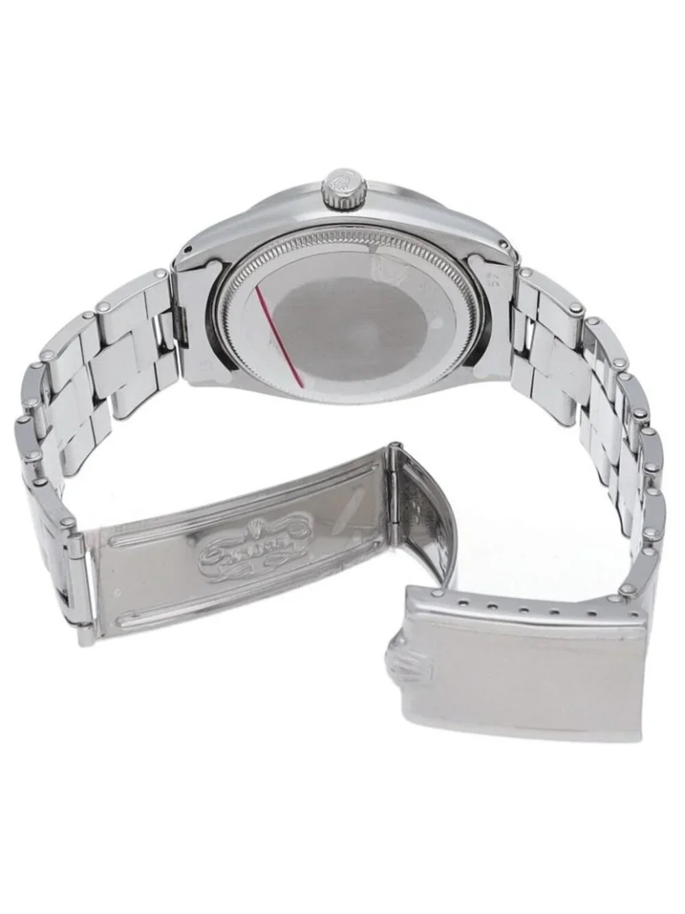 Rolex Oyster Perpetual Watch Antique SS Silver Polished